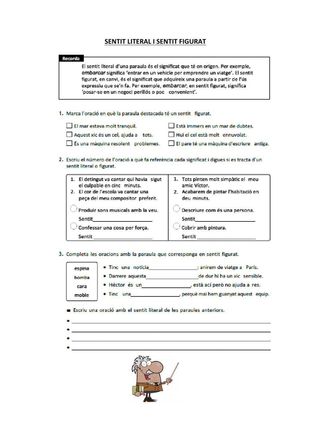 Sentit literal i figurat