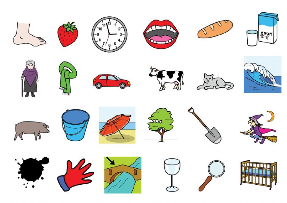 ¿Cuál tiene la letra O?