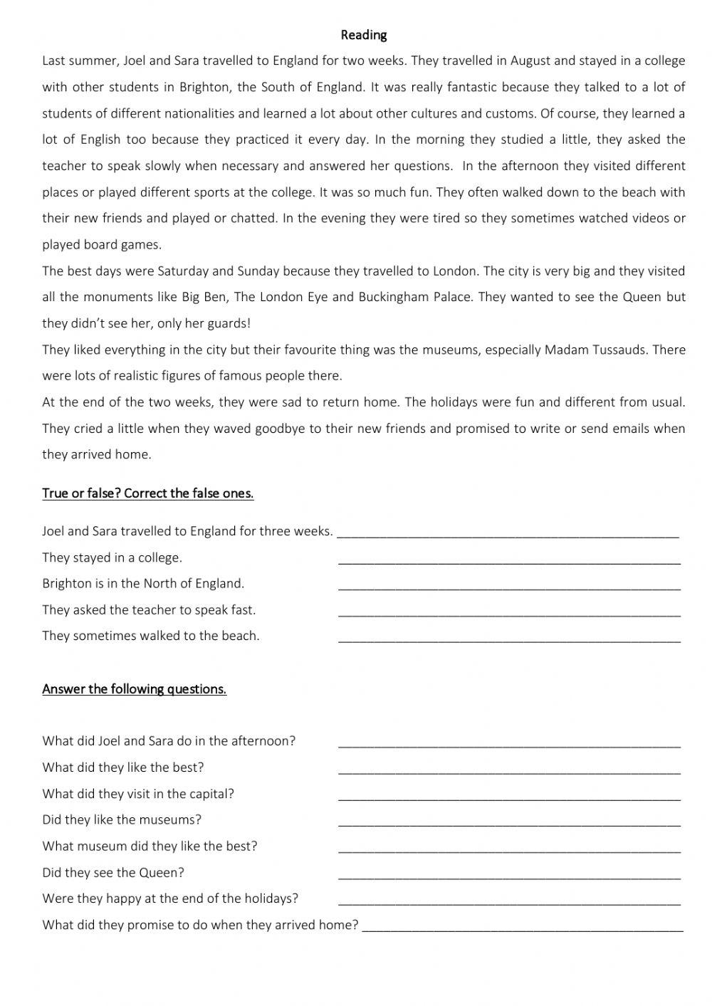 Simple Past Regular Verbs