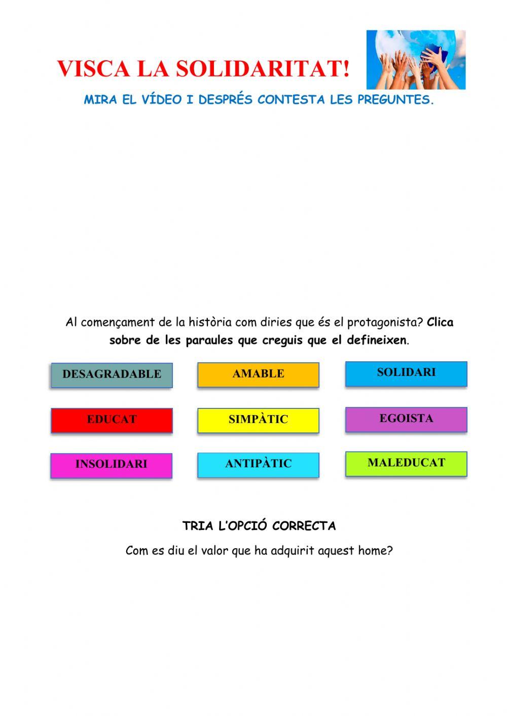 Visca la solidaritat