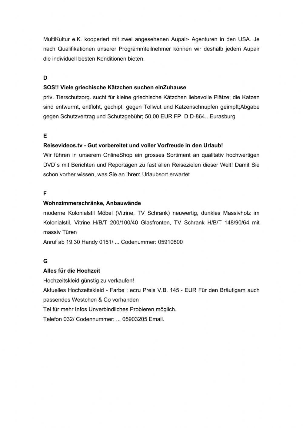 Musterprüfung A2 LV