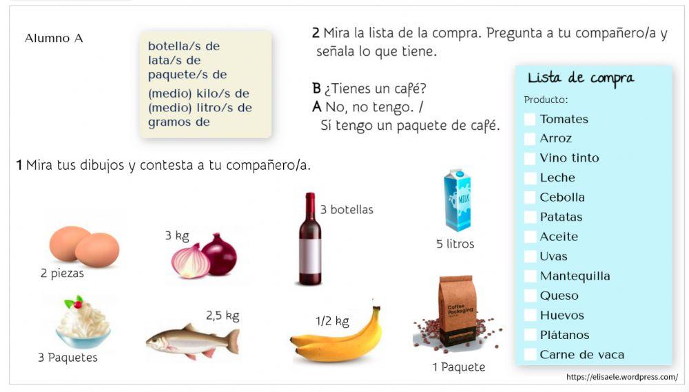 Juego de Rol - Alimentos A