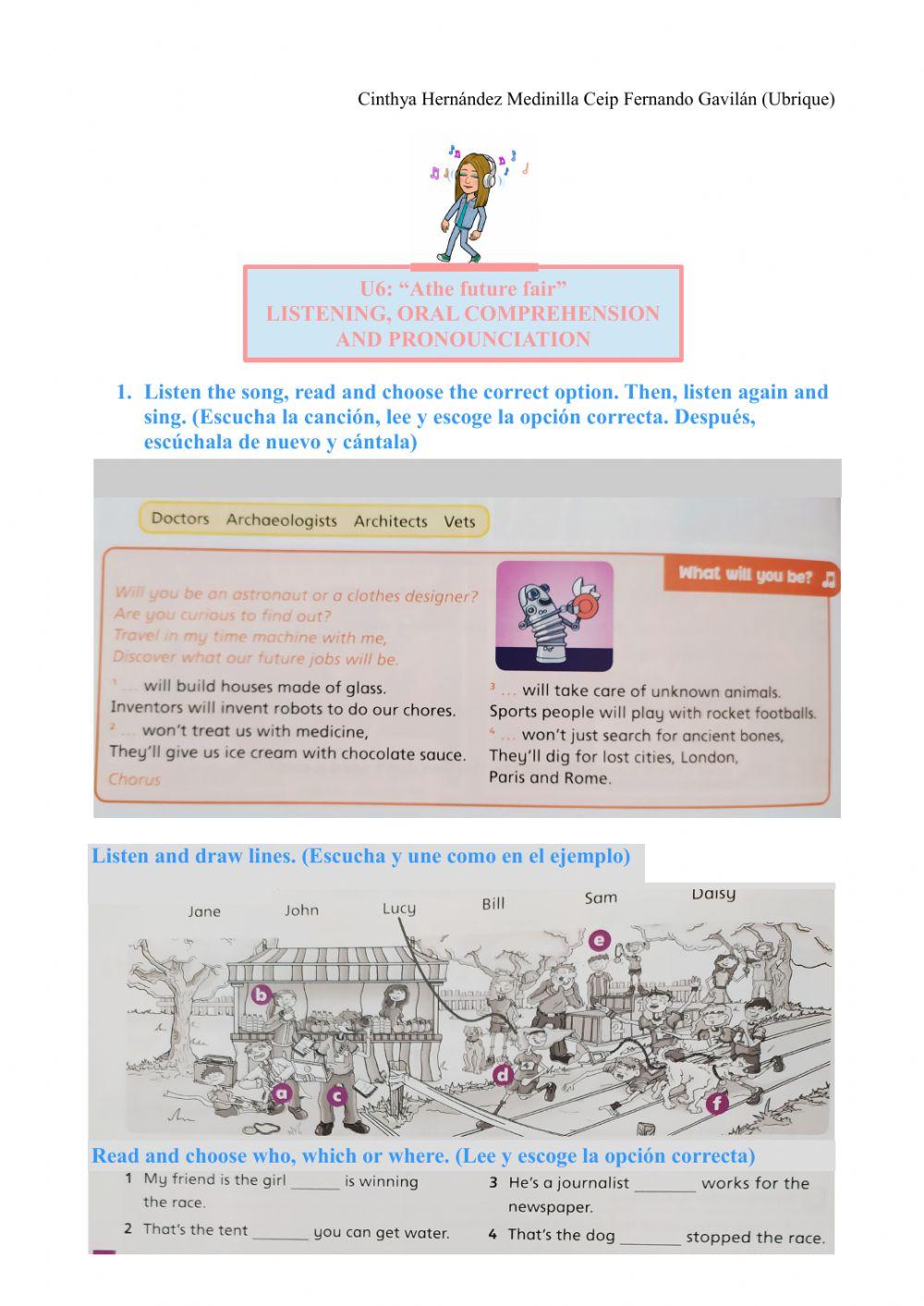 Listening and oral comprehension U6