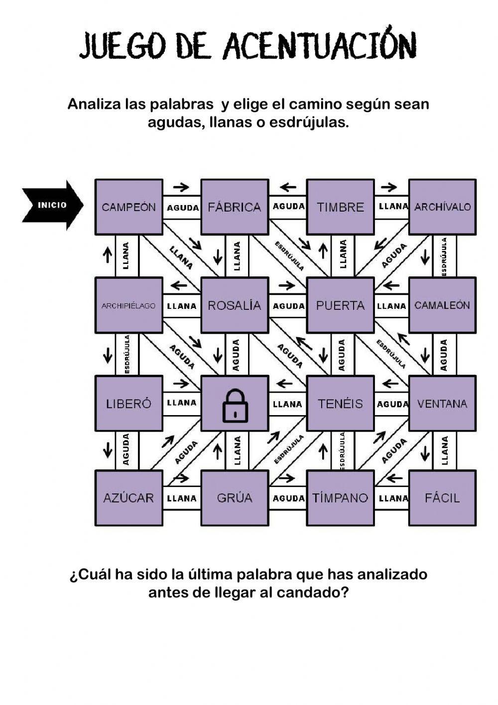 Juego de acentuación