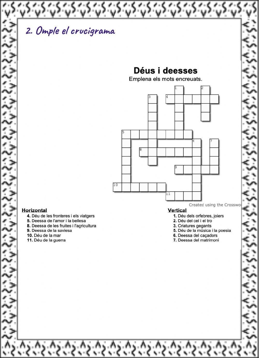 Els déus i deessess