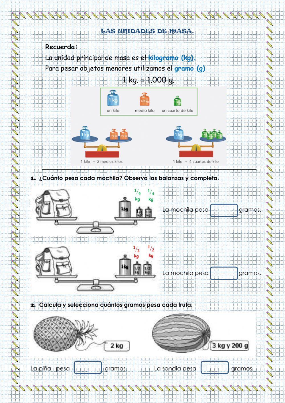 Repaso unidades de medida
