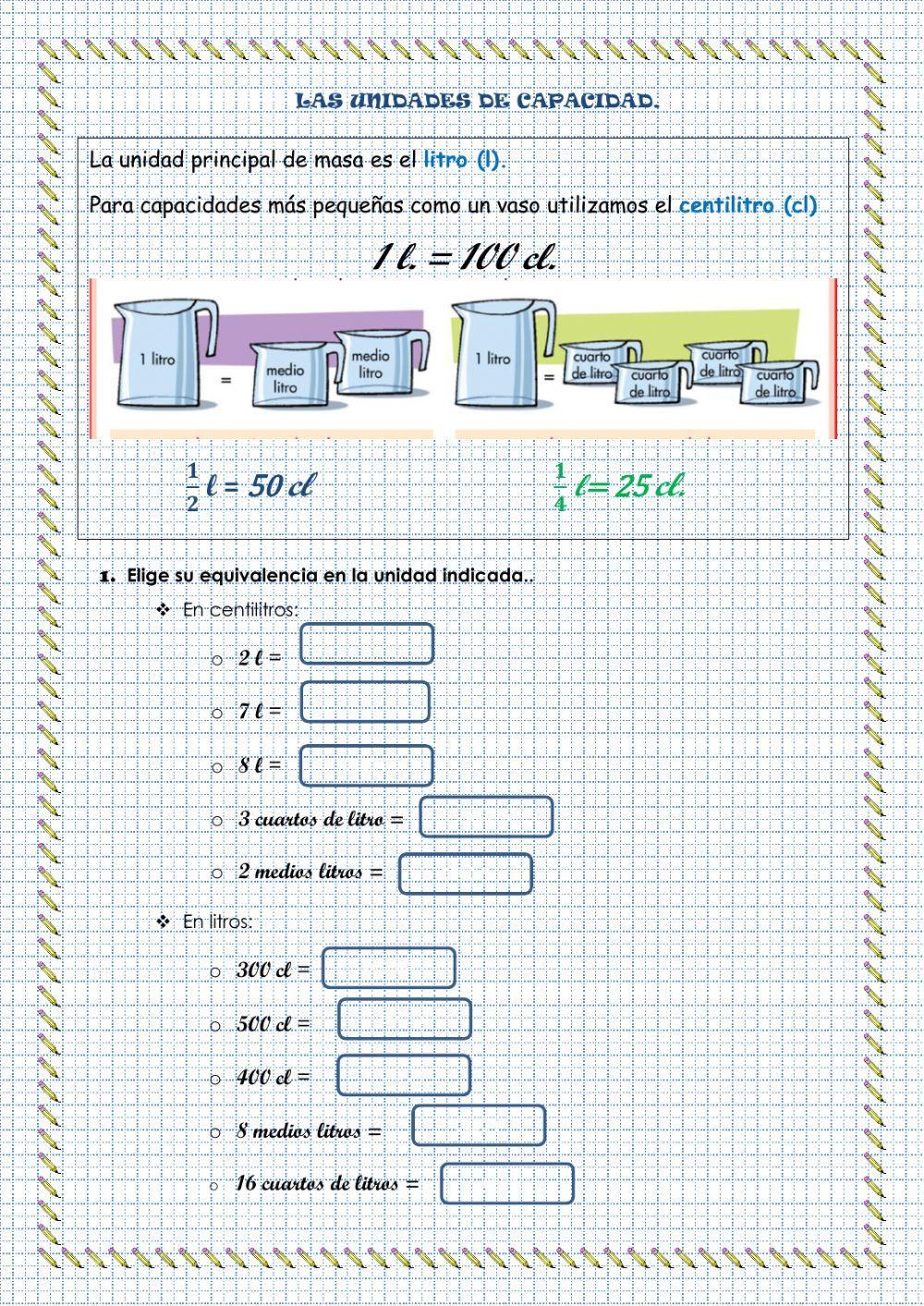 Repaso unidades de medida