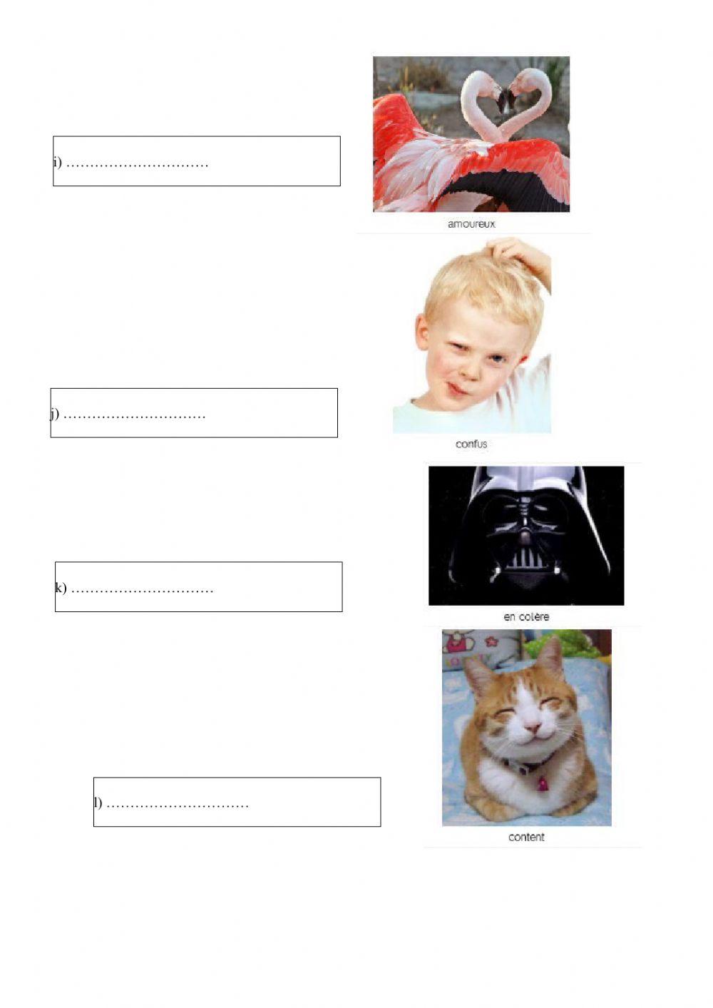 Test : Gefühle und Präteritum