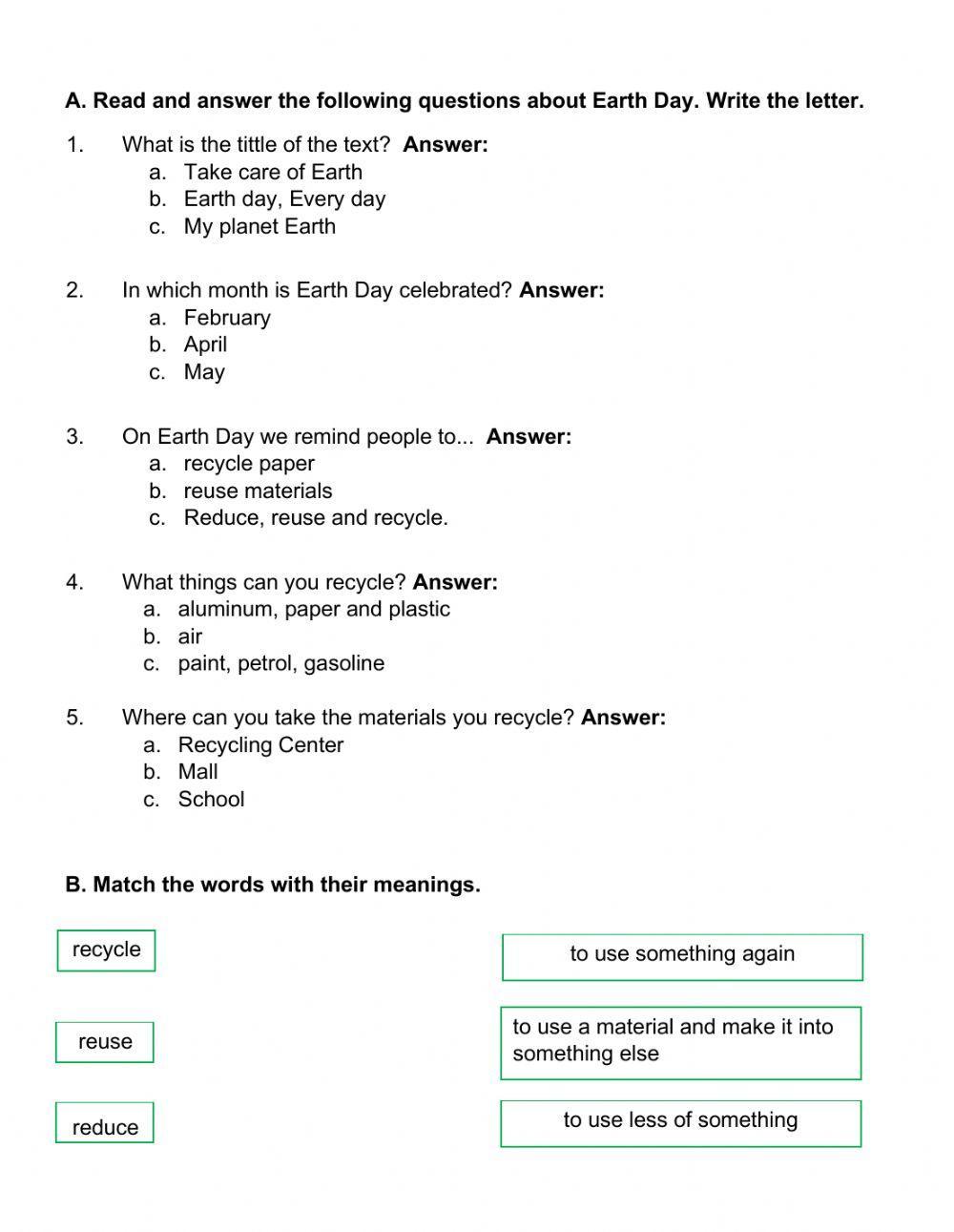 Earth Day, Every Day