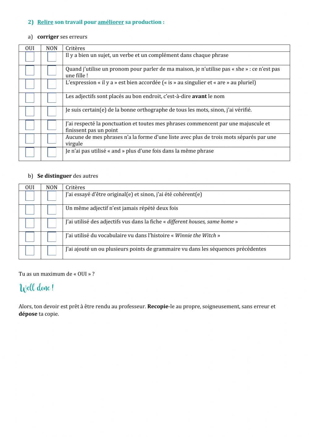 AP - Corriger et améliorer une production écrite