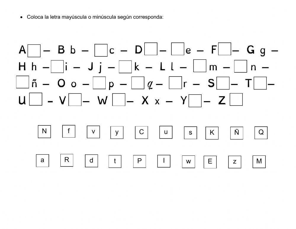 Mayusculas y minisculas