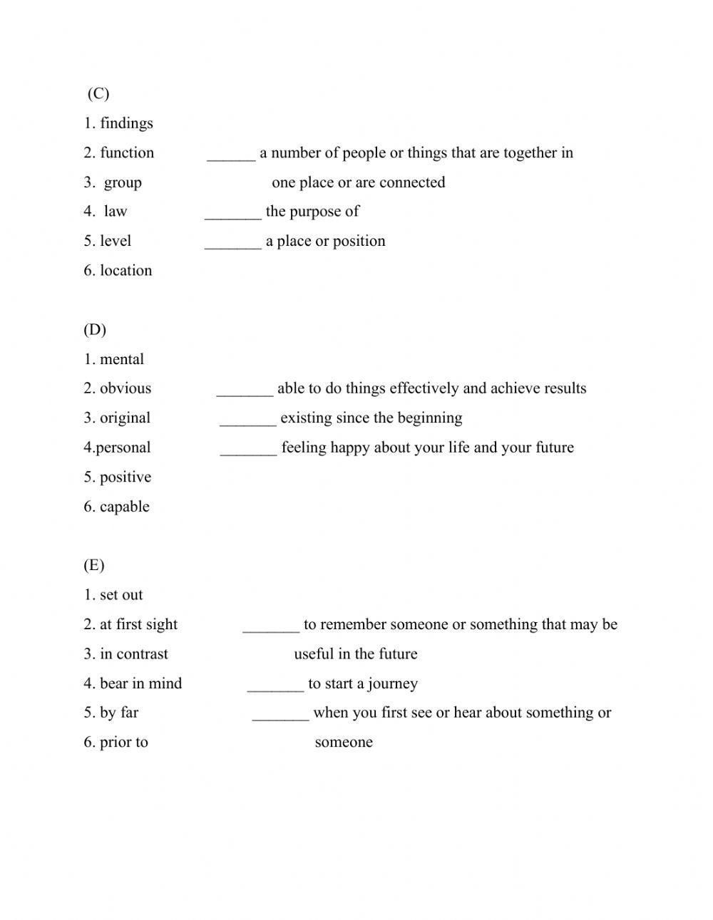 Band 3 group C Vocab practice 4