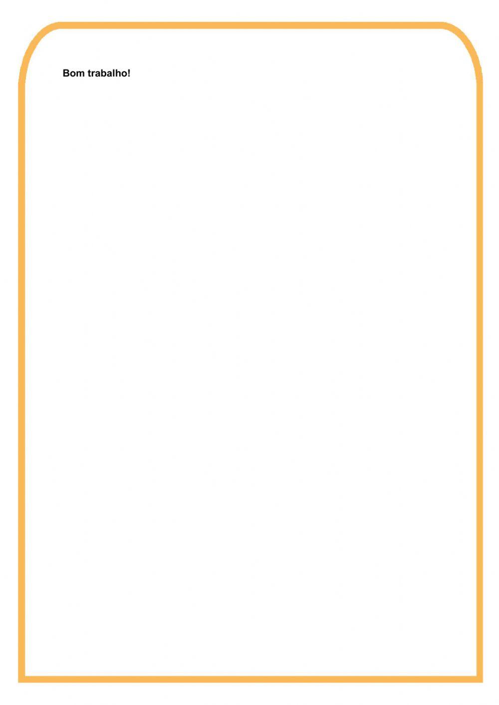 Ficha de Avaliação 3º Período - 3º Ano