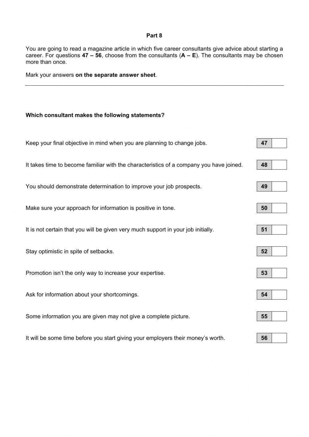 Multiple Matching: Careers