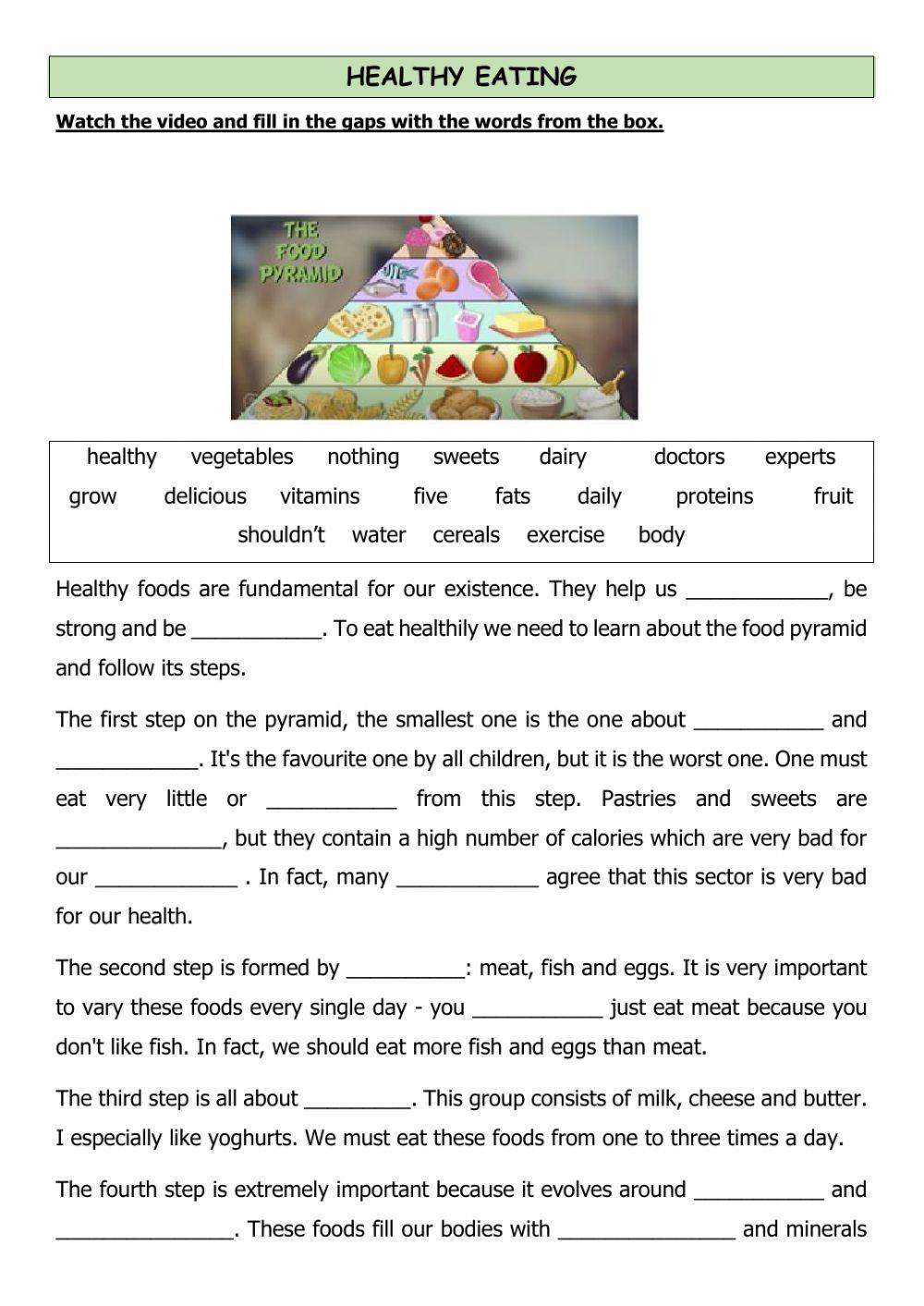 Healthy eating Healthy eating