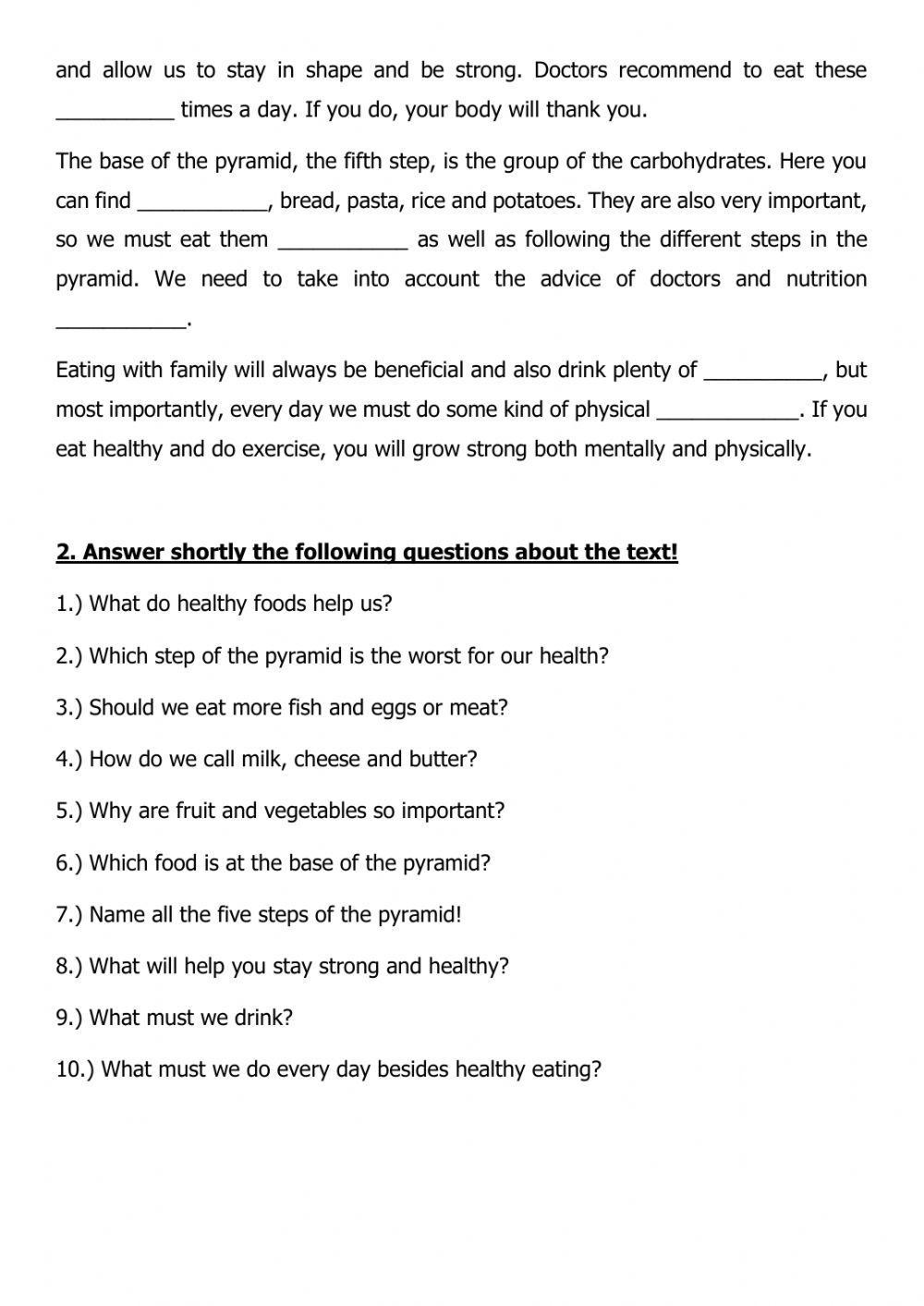 Healthy eating Healthy eating