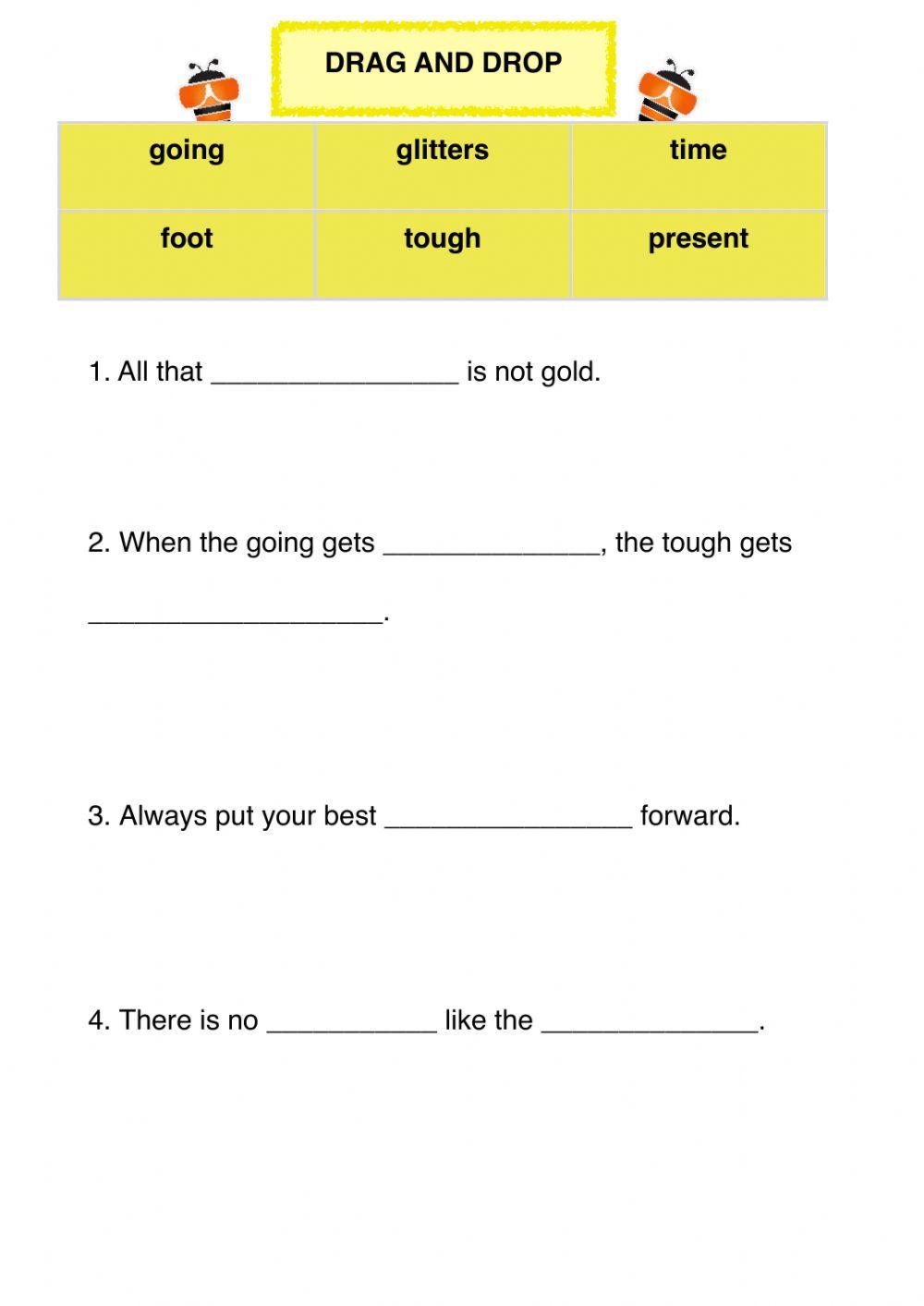 Proverbs workbook part d