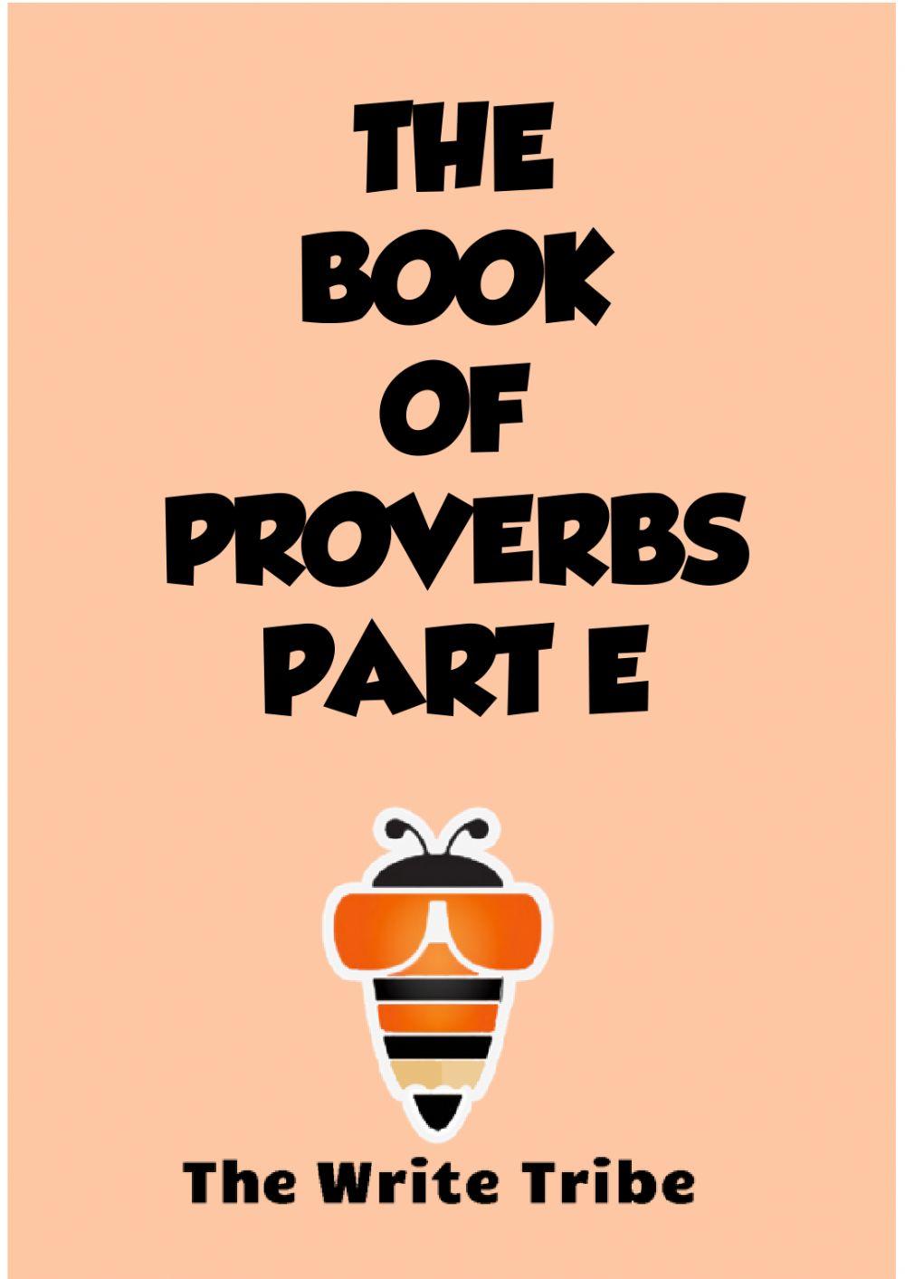 Proverbs workbook part e
