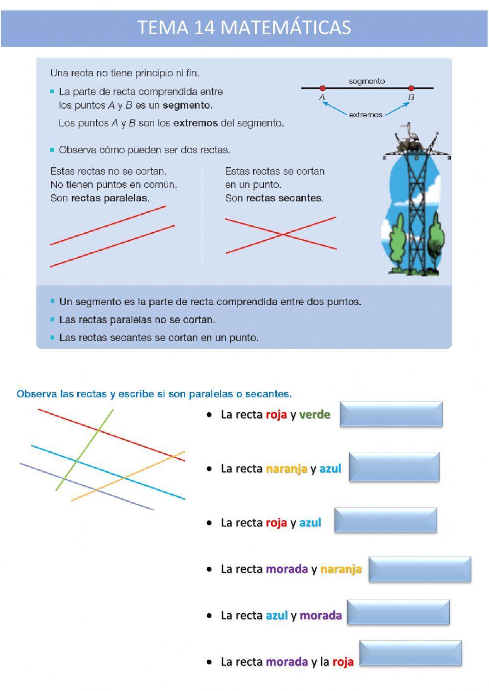 Paralelas y secantes