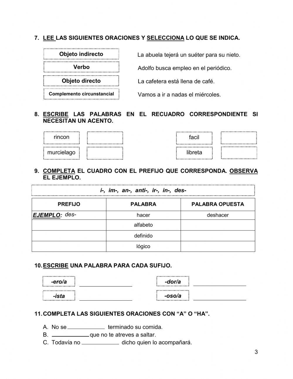 EXAMEN DE ADMISIÓN IVM ESPAÑOL I (1)