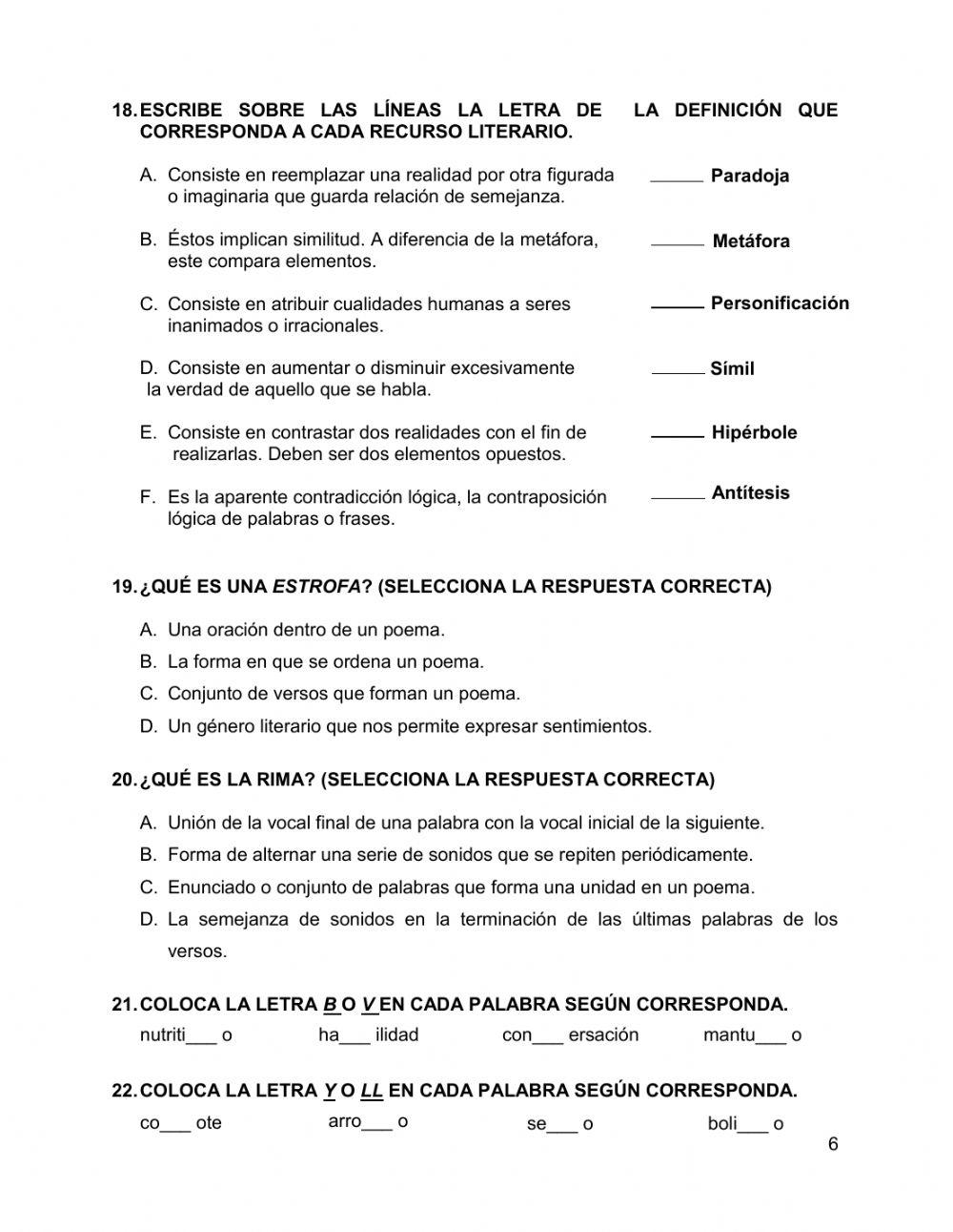 EXAMEN DE ADMISIÓN IVM ESPAÑOL I (1)