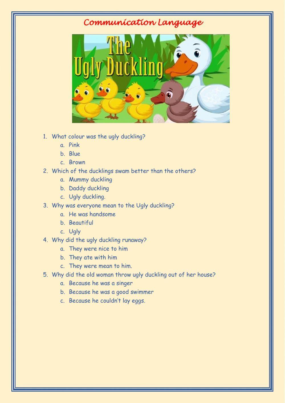 Story telling (Comprehension)