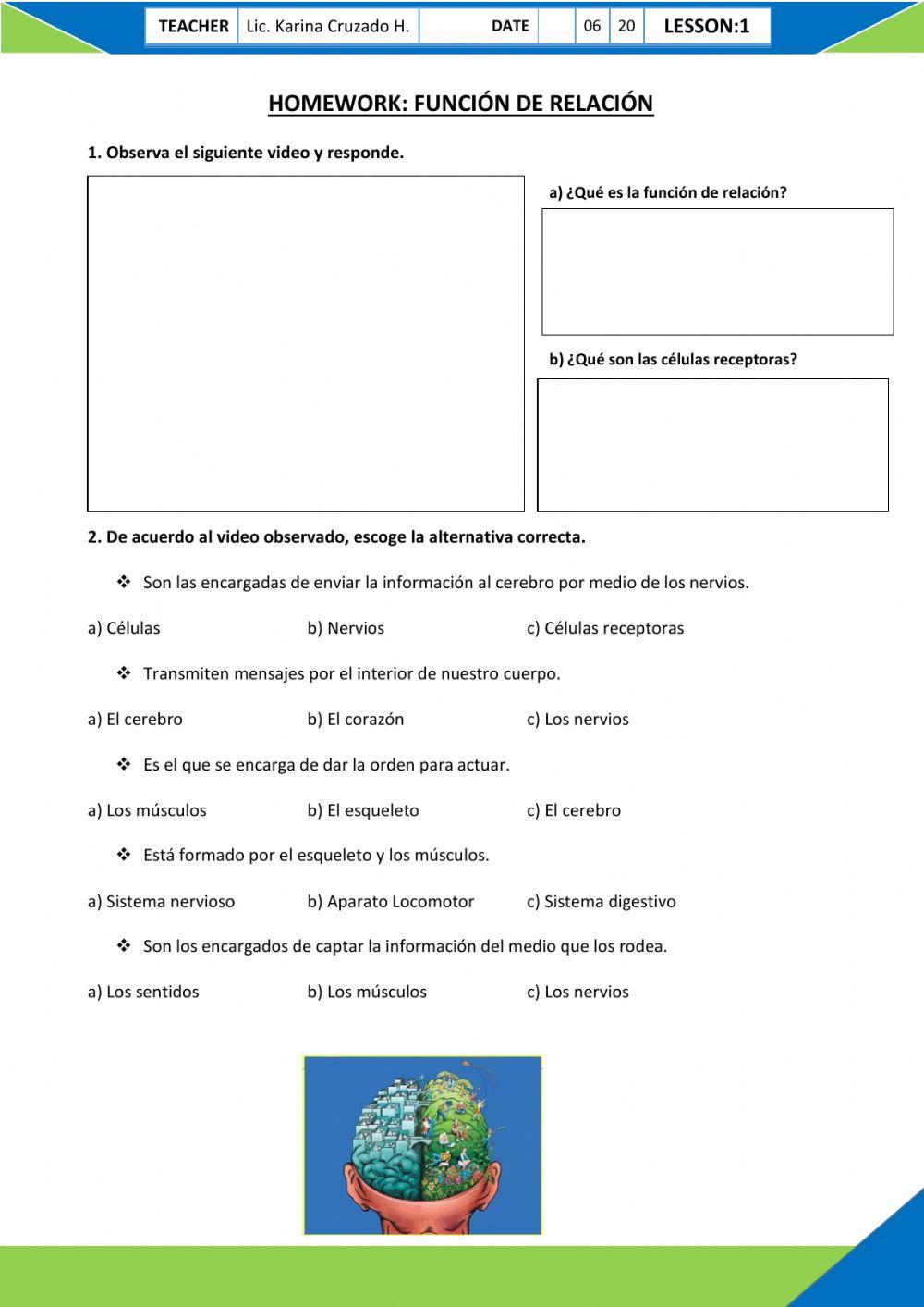 Homework - Función de Relación
