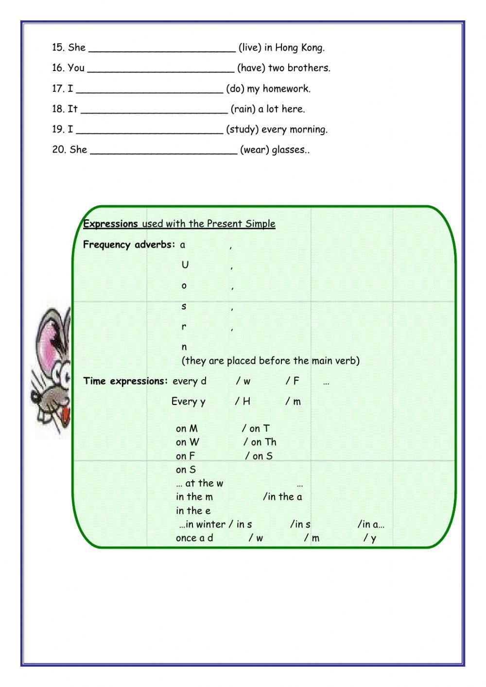 Present simple positive
