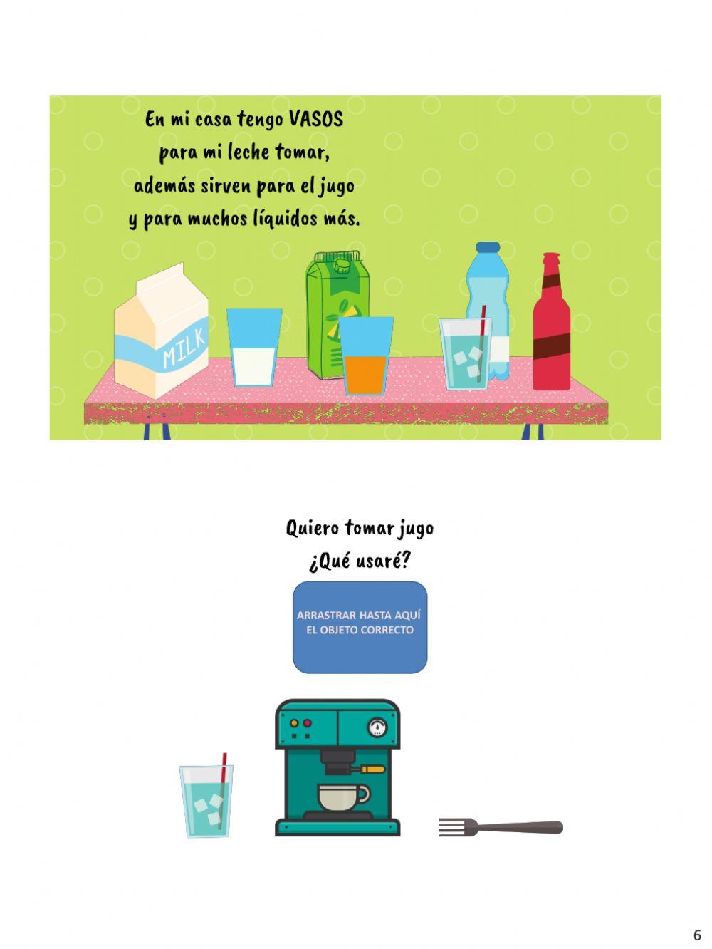 Jugando con las palabras, elementos del hogar