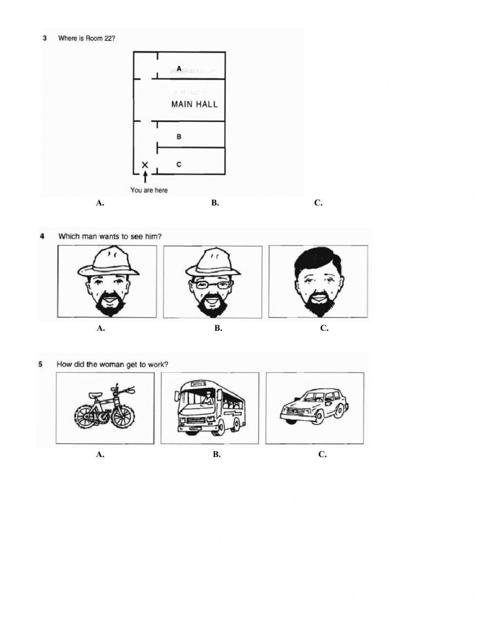Midterm exam a2 level - listening