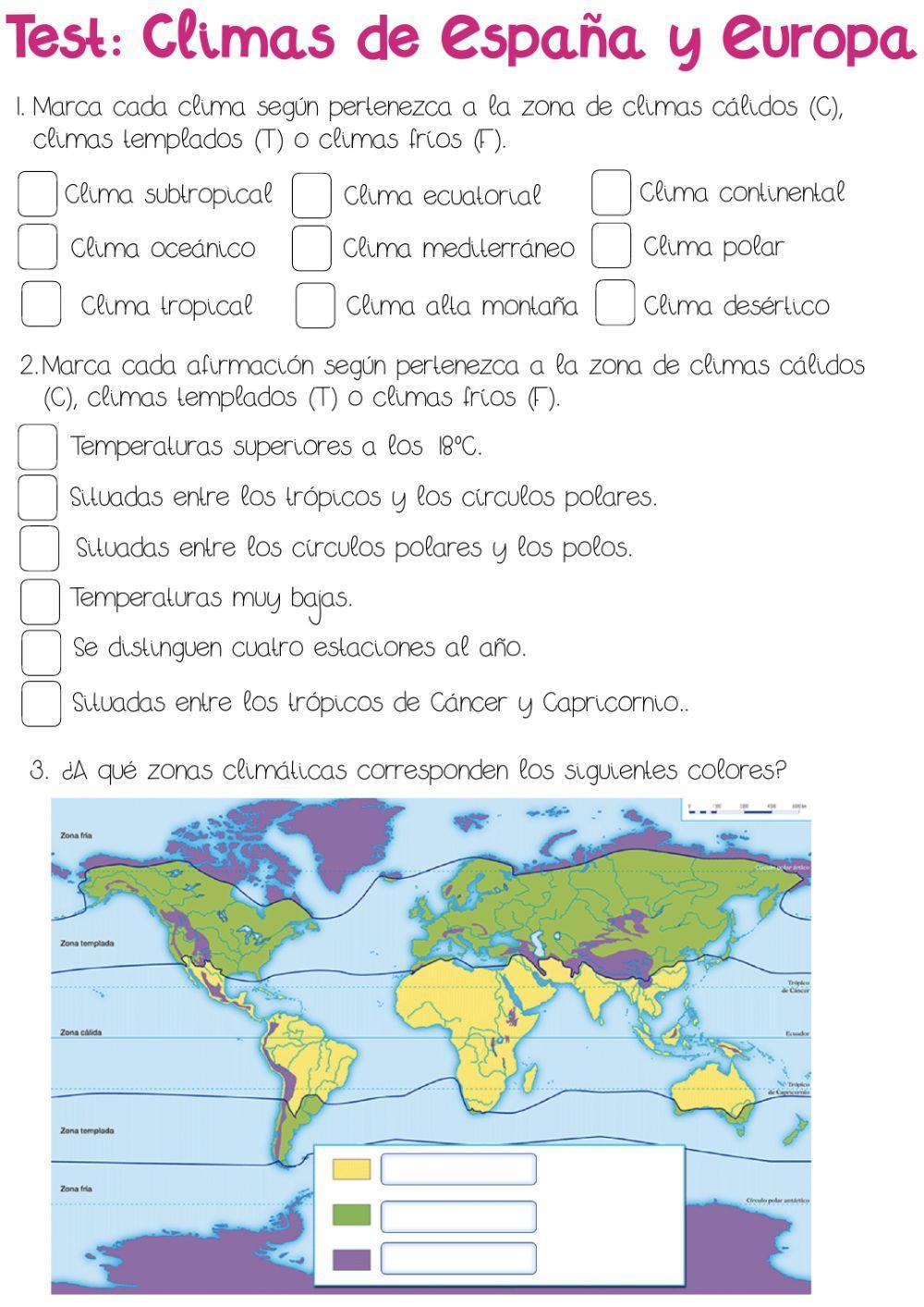 Climas de españa y europa