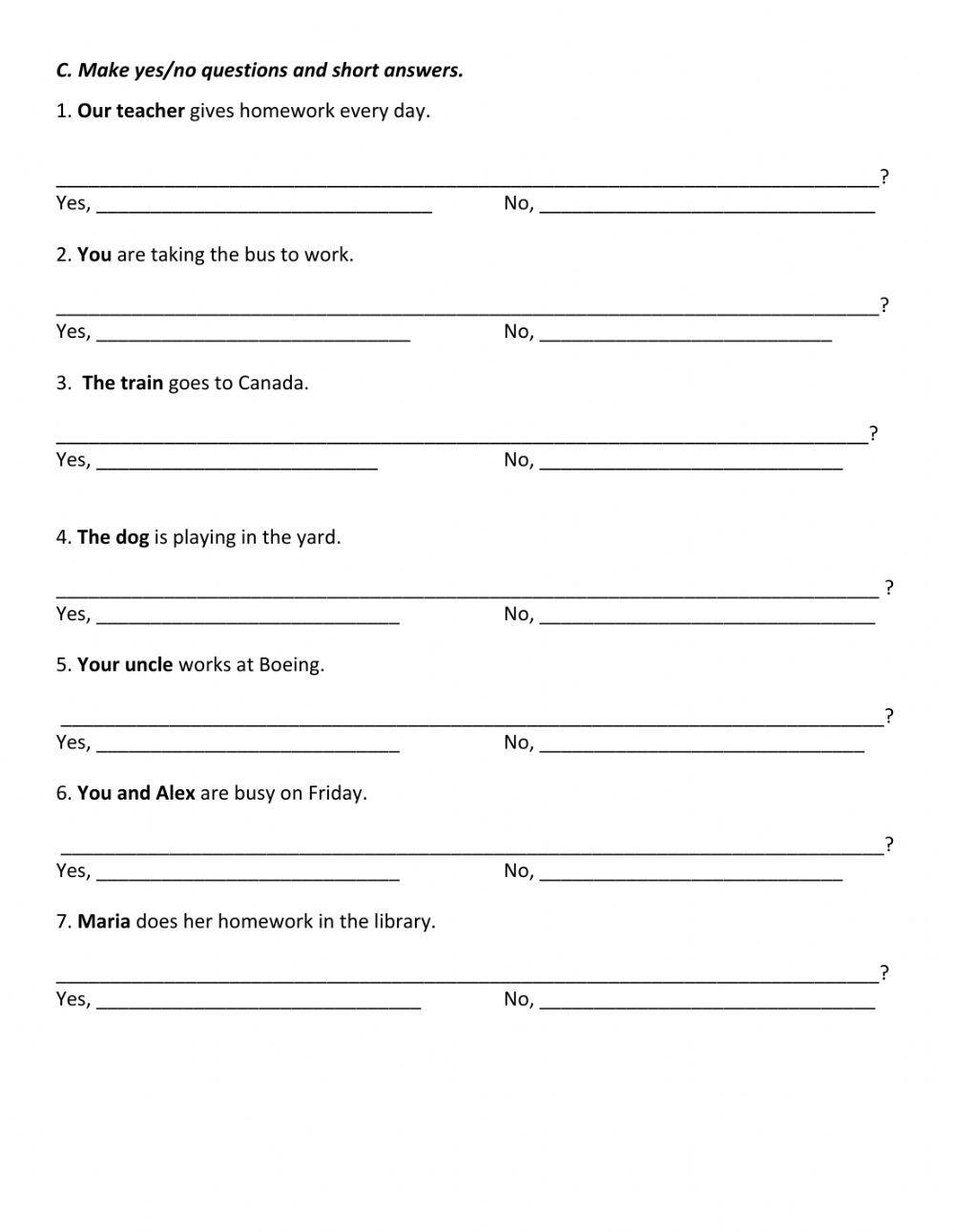 Simple Present Tense Review
