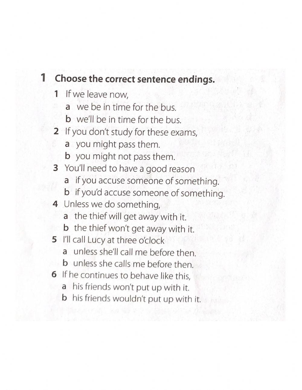 Conditional clause and crime voc