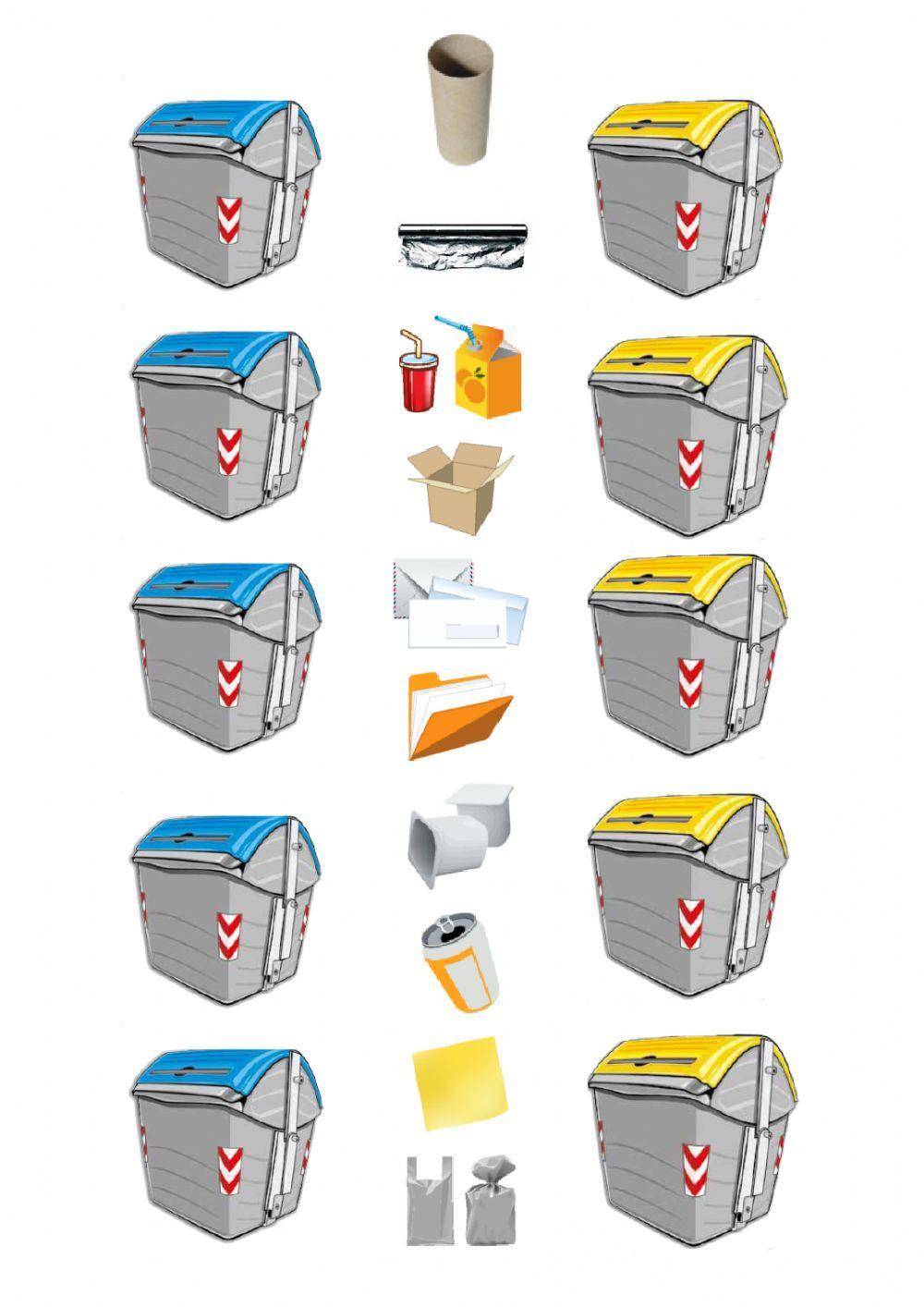 Papera eta ontziak birziklatu