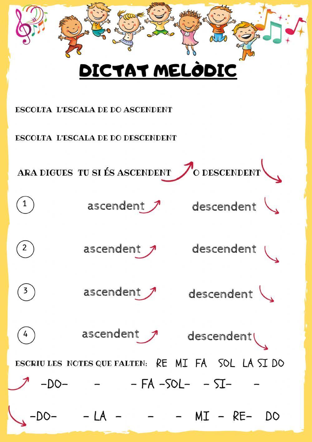 1r escala ascendent i descendent