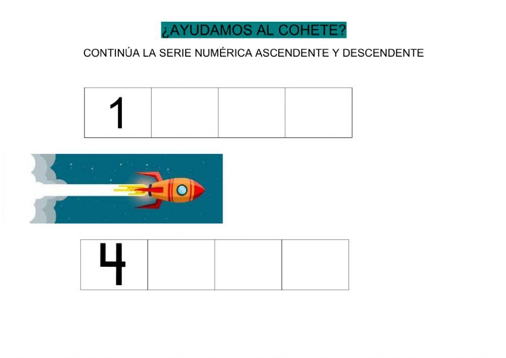 Serie numérica ascendente y descendente