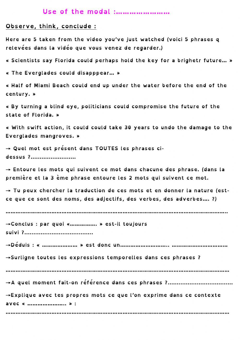 Could and gerundives