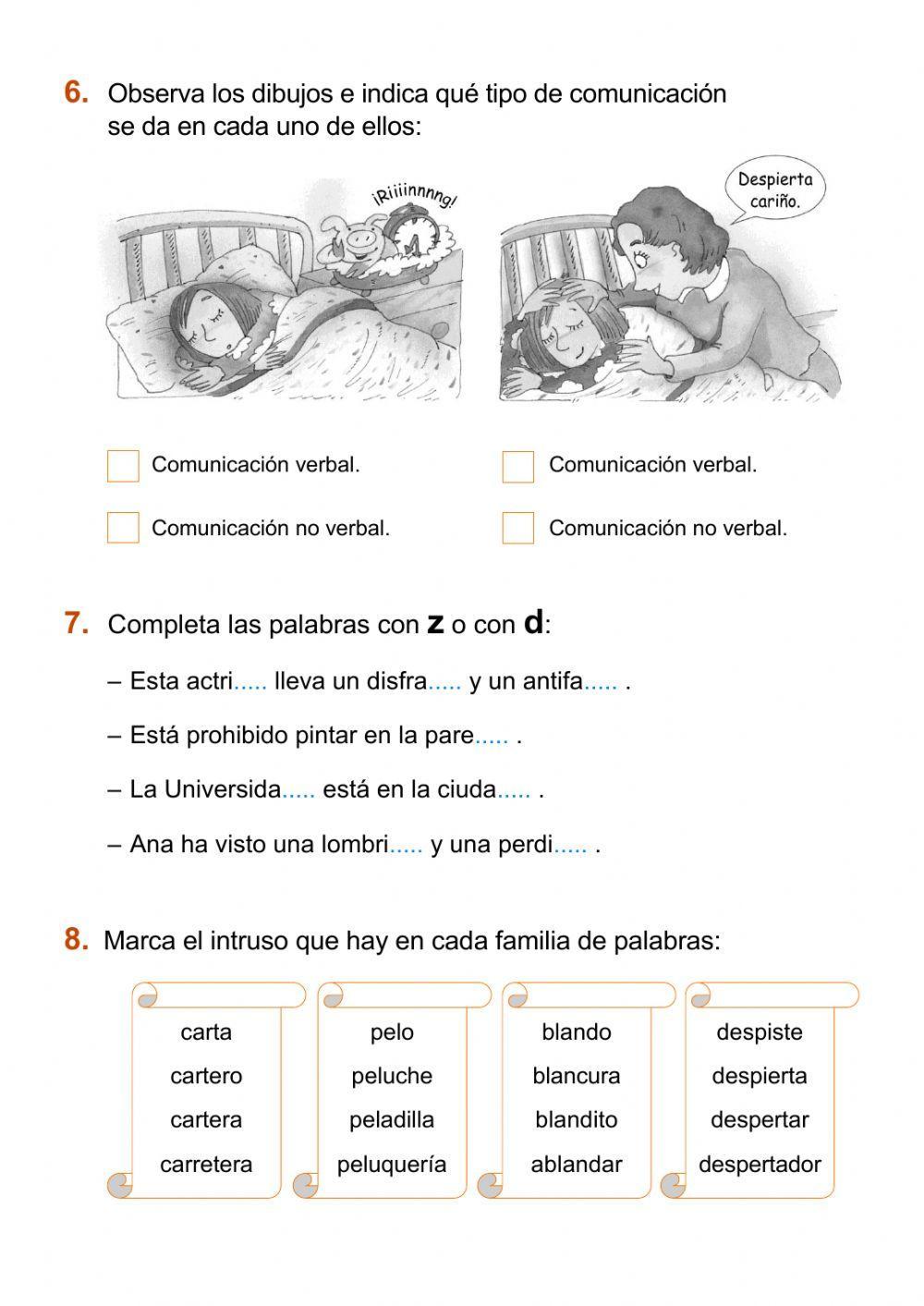 Control Lengua 2º Tema 12