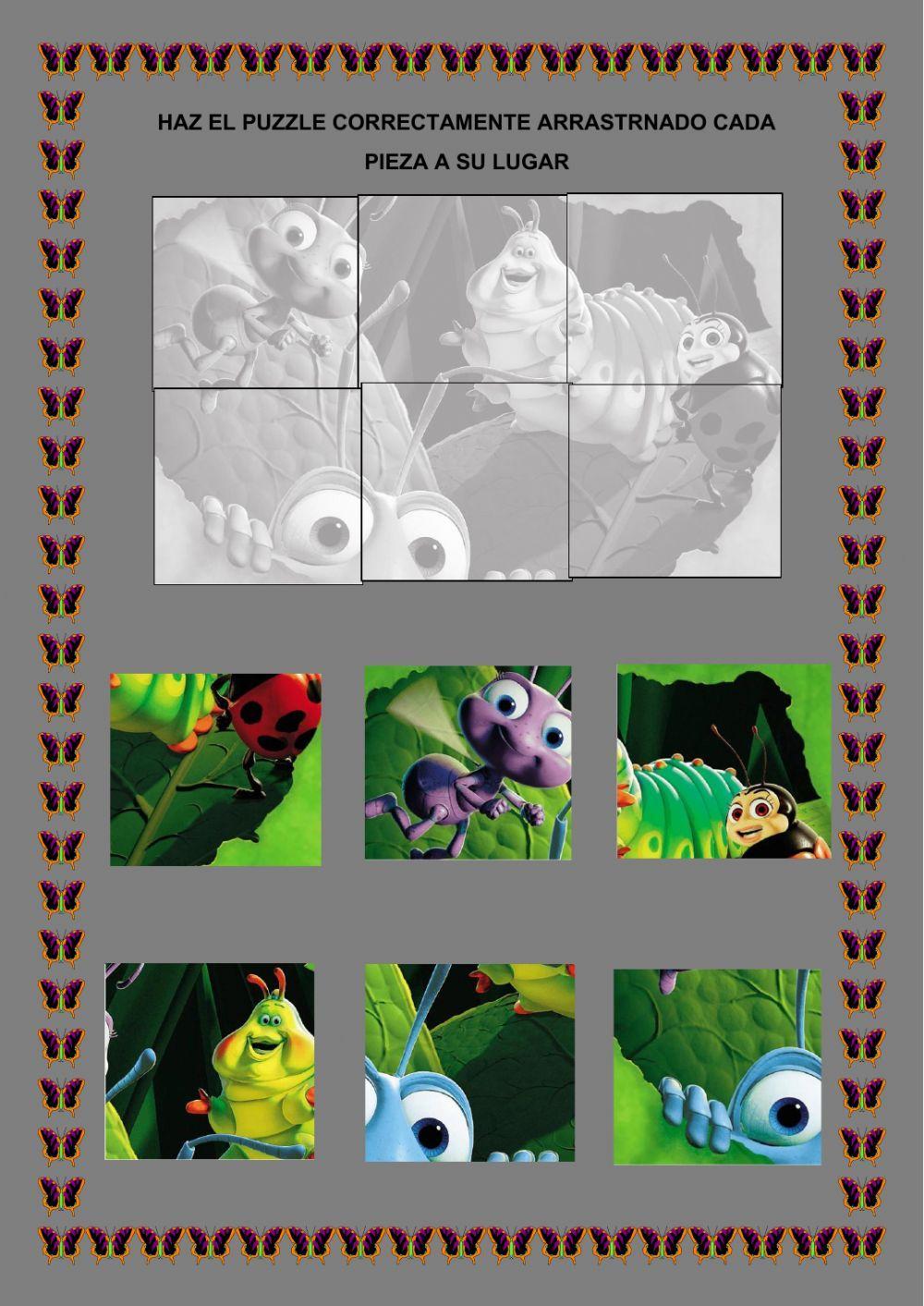 Puzzle Insectos Puzzle Insectos