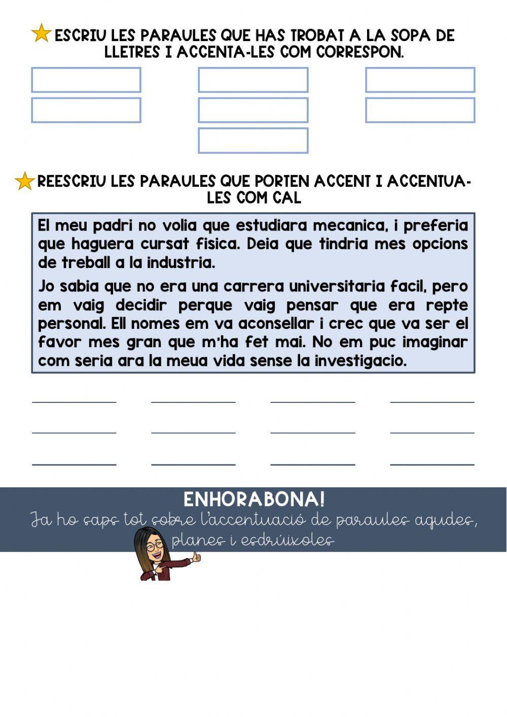 Accentuació de paraules