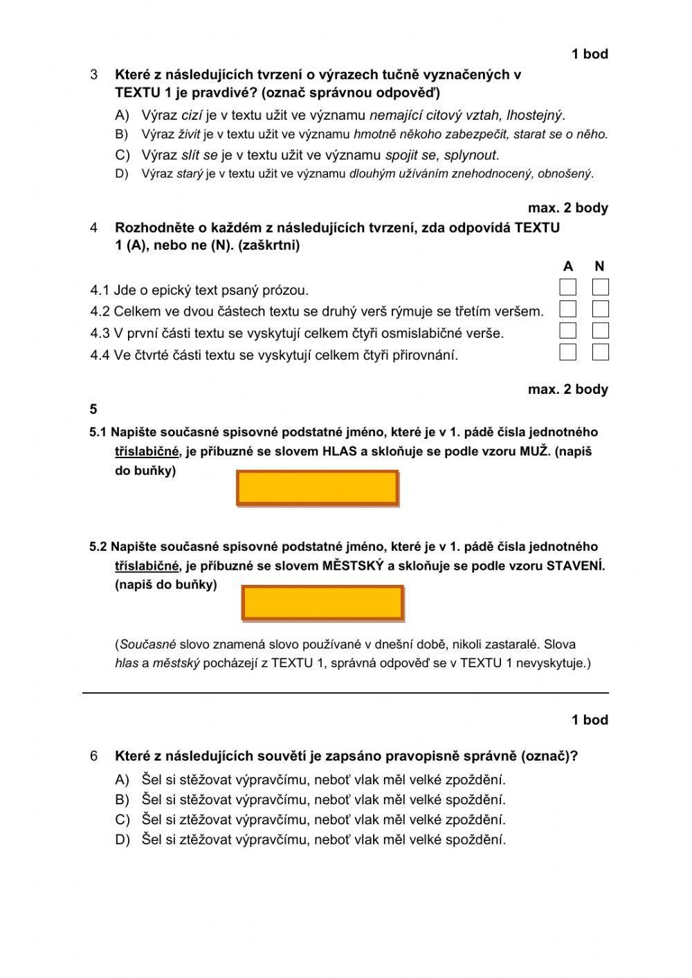 Scio 2020 - 1. část (příj. zkoušky na čtyřletý obor)