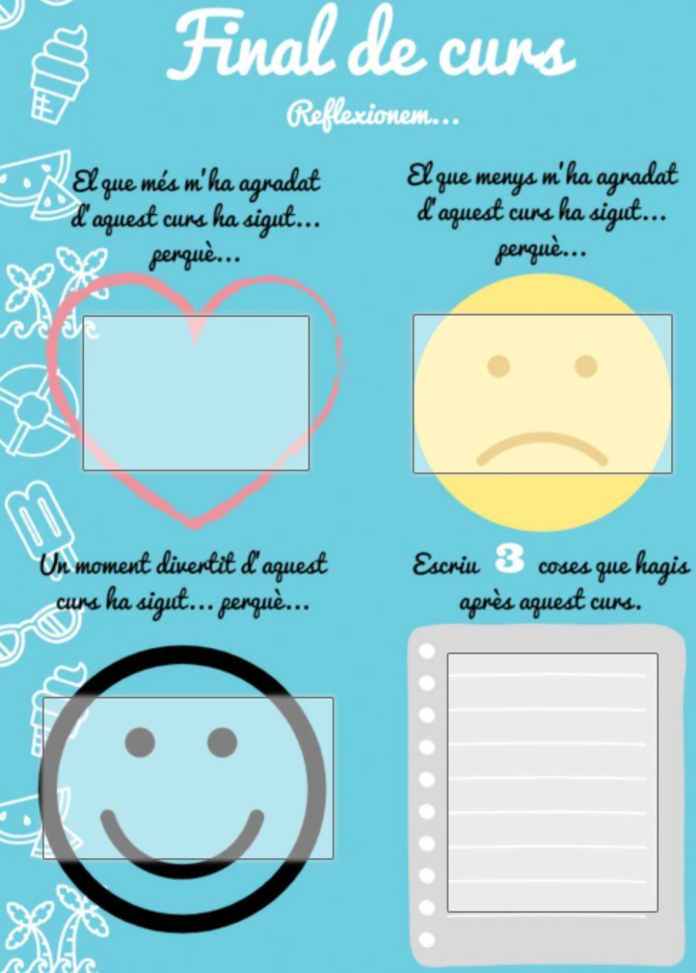 Reflexió final de curs Reflexió final de curs