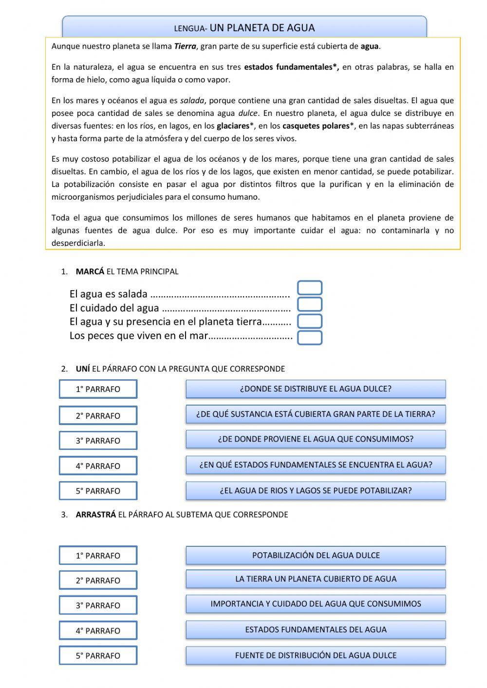 El agua en la tierra