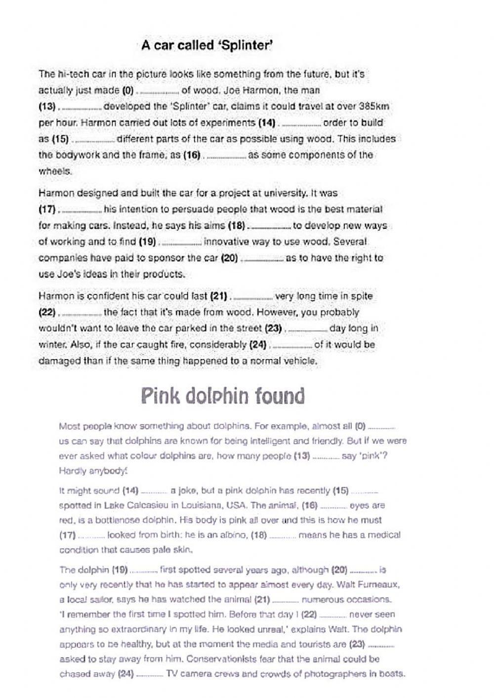 FCE Use of English Part 2