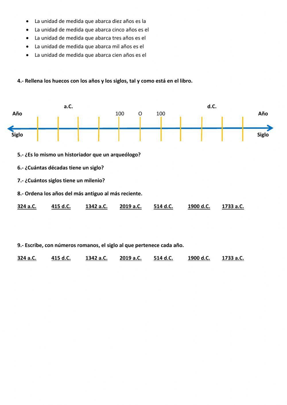 La historia. La ciencia que estudia el pasado