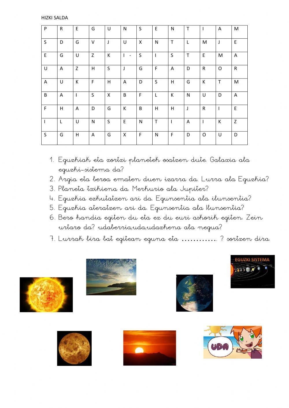 HIZKI -SALDA unibertsoa