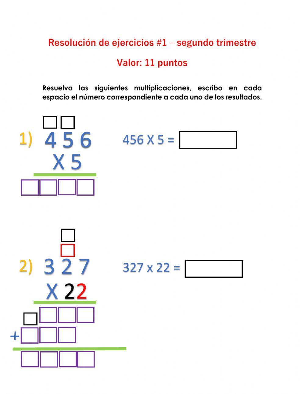 Multiplicaciones