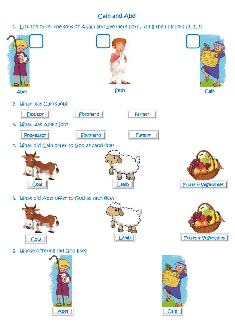 268186 Cain & Abel Joycelyn LiveWorksheets