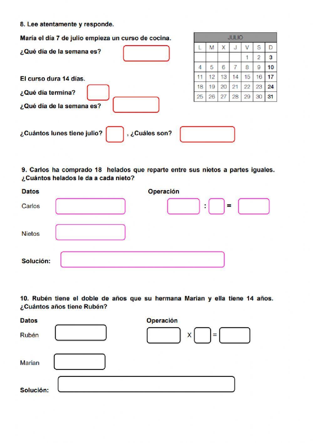 Repaso 3º trimestre