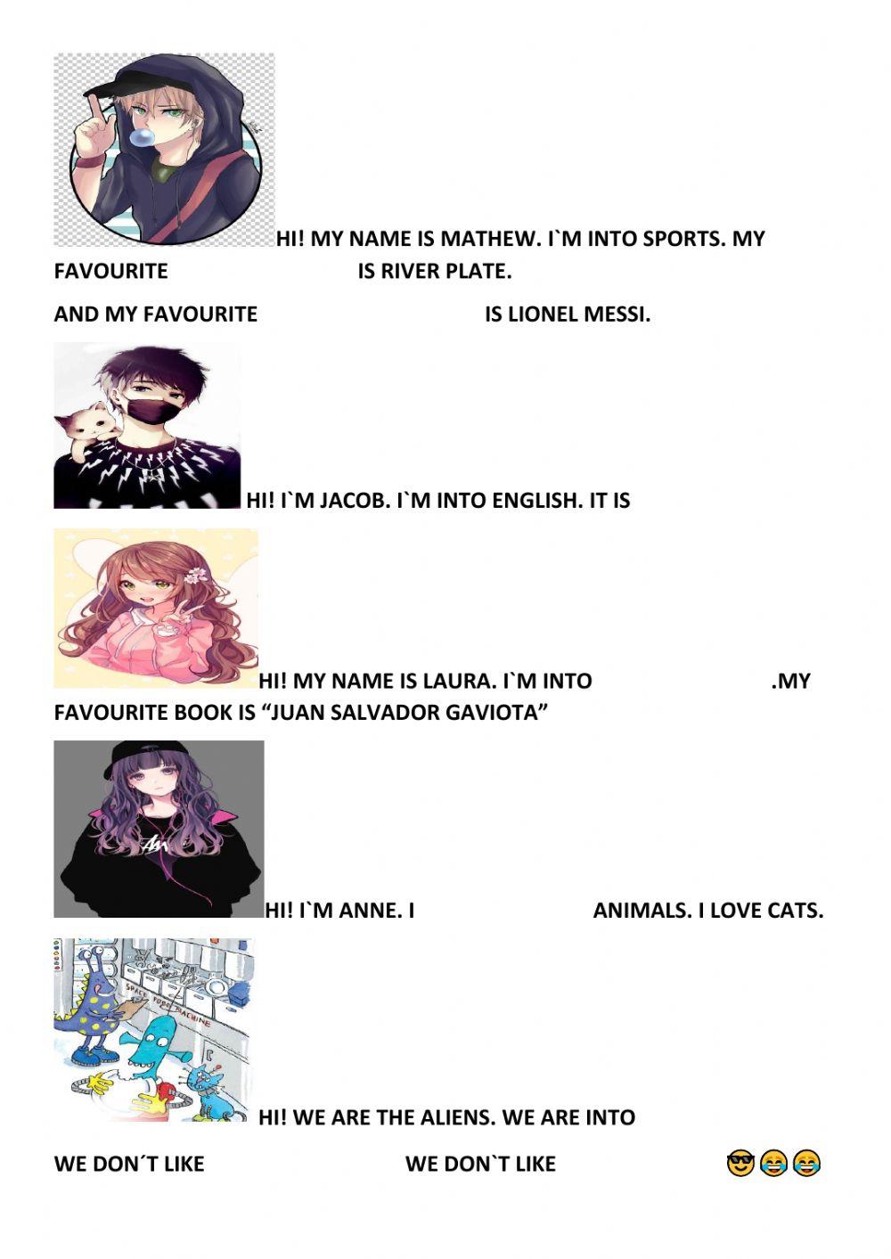 I-m into...I-m not into....